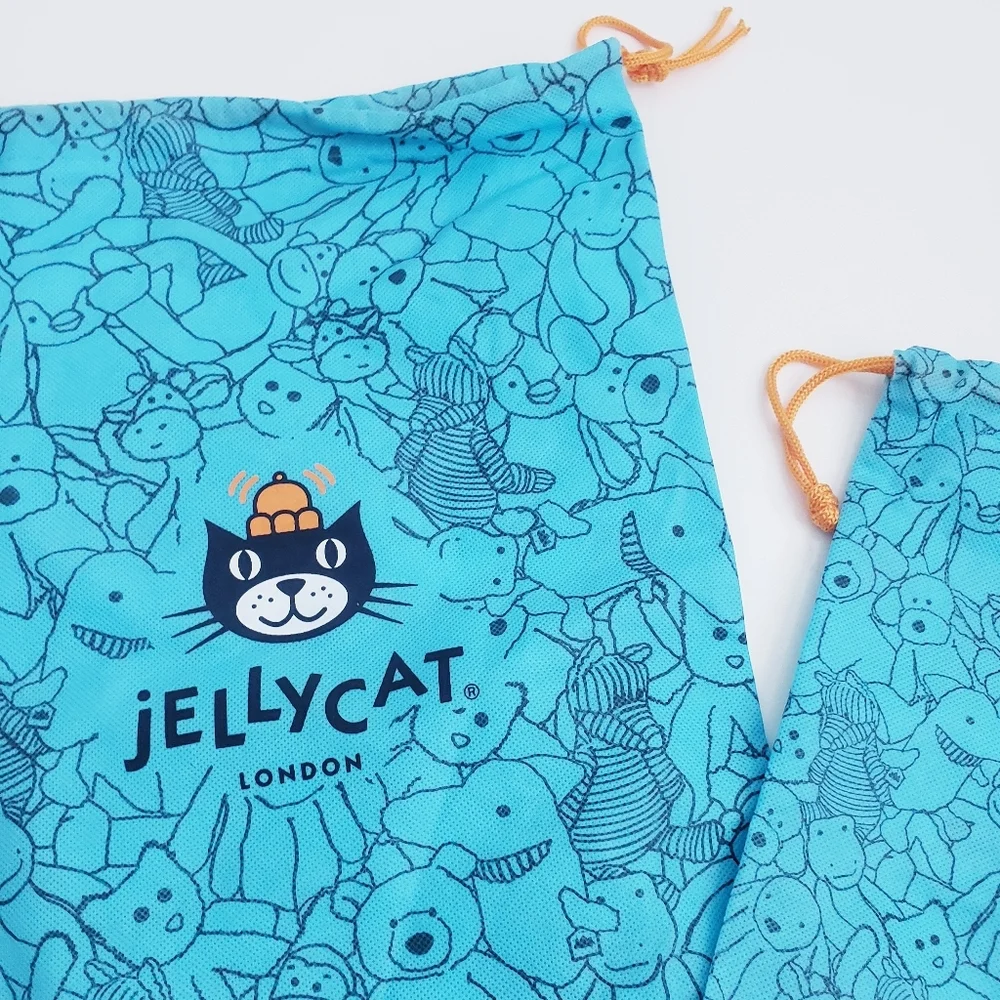 Jelly Cat Drawstring Set Of 2 Gift Bags